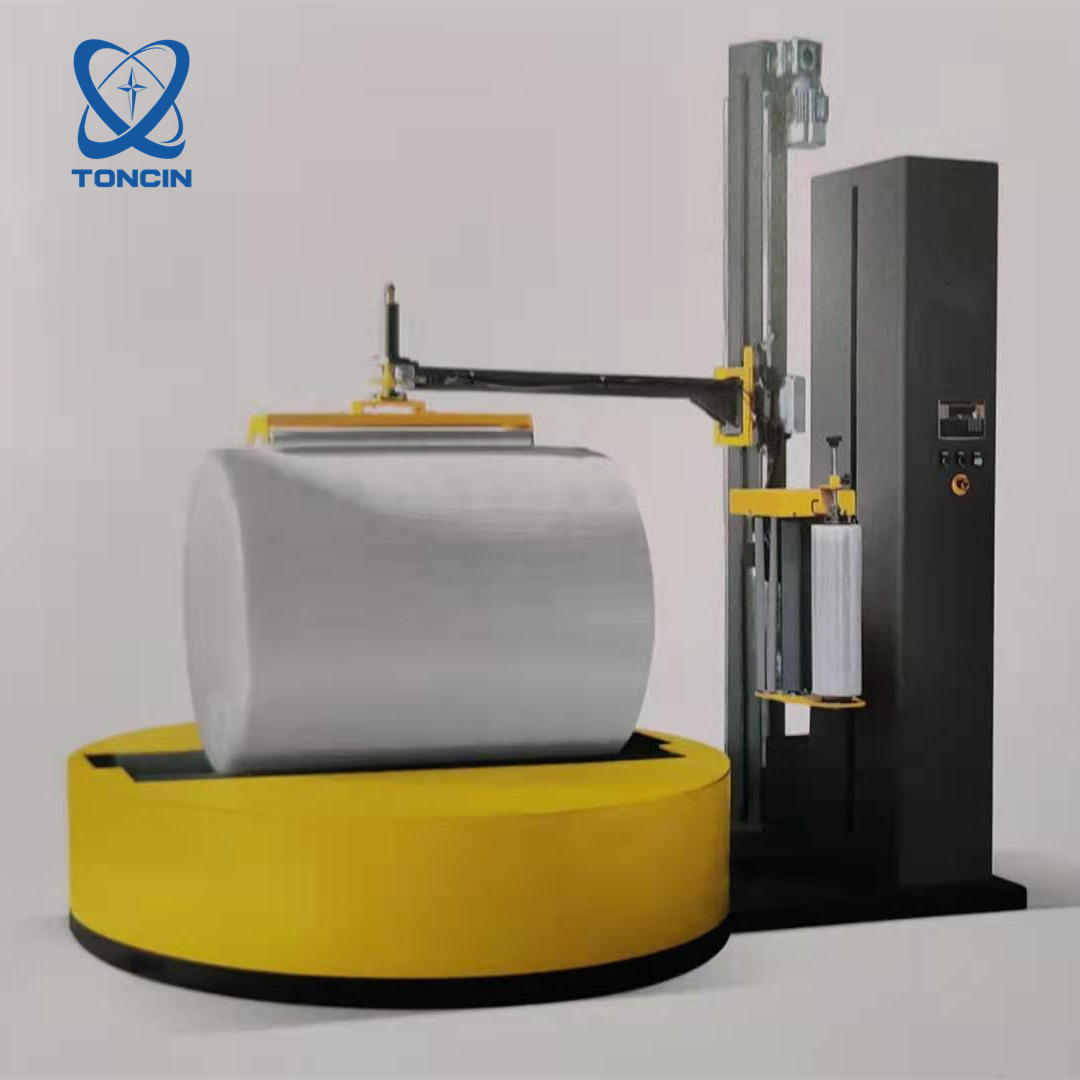 Máquina empacadora de envoltura estirable para paletas Máquina empacadora para rodillos de papel