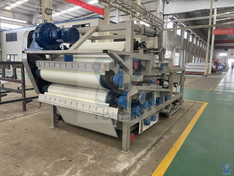 Filtro prensa de banda serie profesional con capacidades de deshidratación de precisión