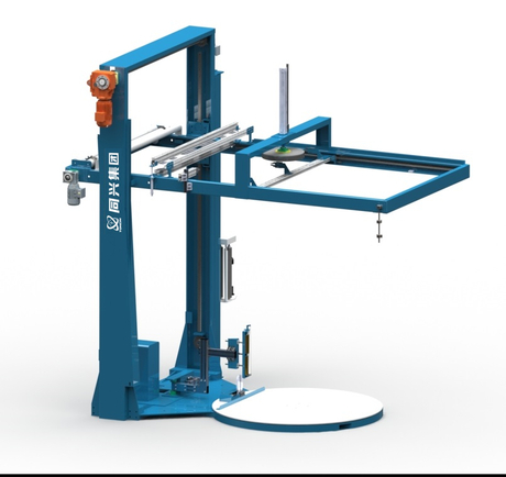 Envolvedora automática de pallets con lámina superior
