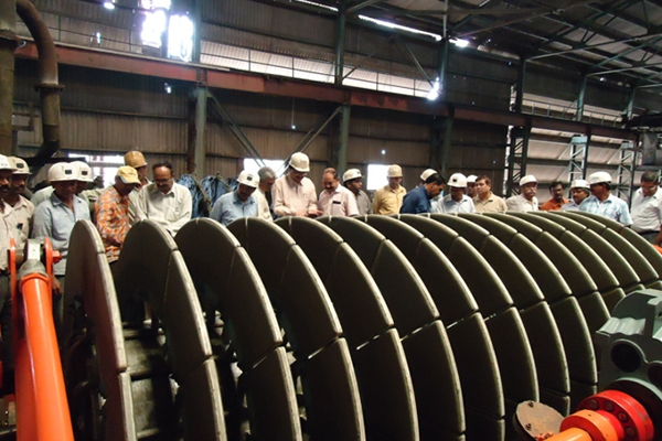 Filtro de disco de cerámica de la India para la concentración de mineral de hierro de magnetita en el sitio de Jindal Saw Bhilwara