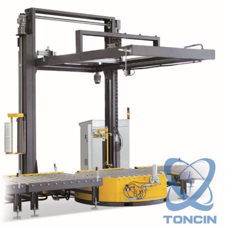 Máquina empacadora con laminadora superior