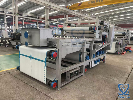 Sistema de filtro de correa de deshidratación industrial de alta capacidad