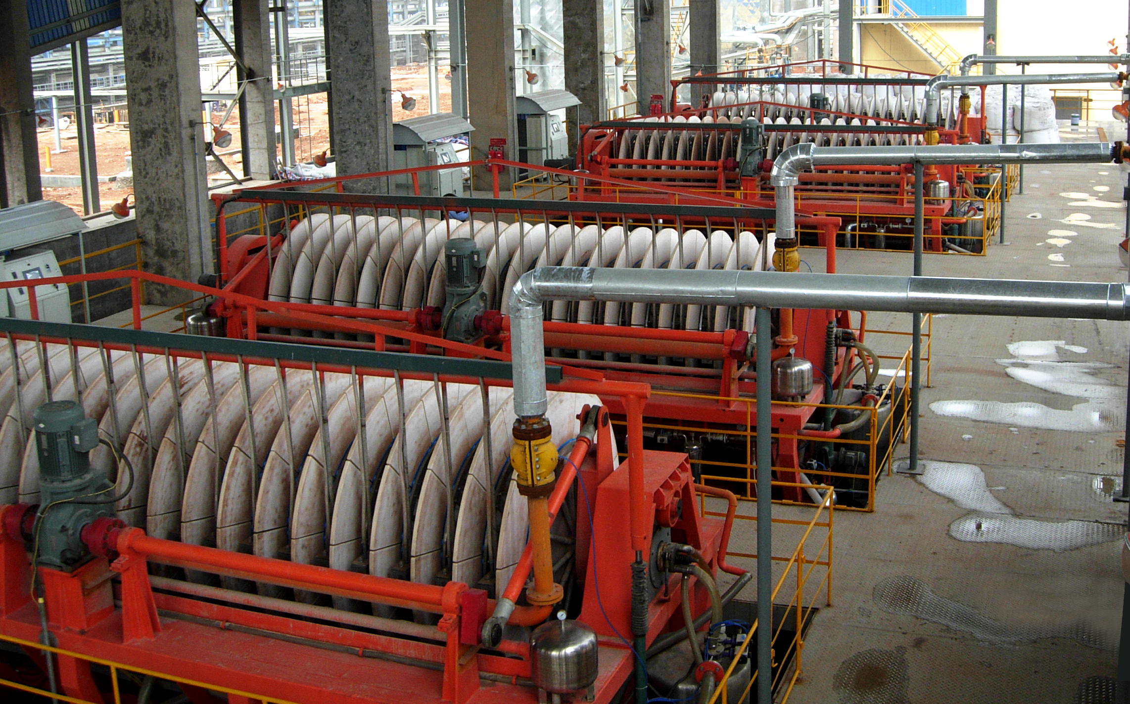 Fabricantes profesionales de filtro de vacío de disco rotatorio de tela de fibra de China
