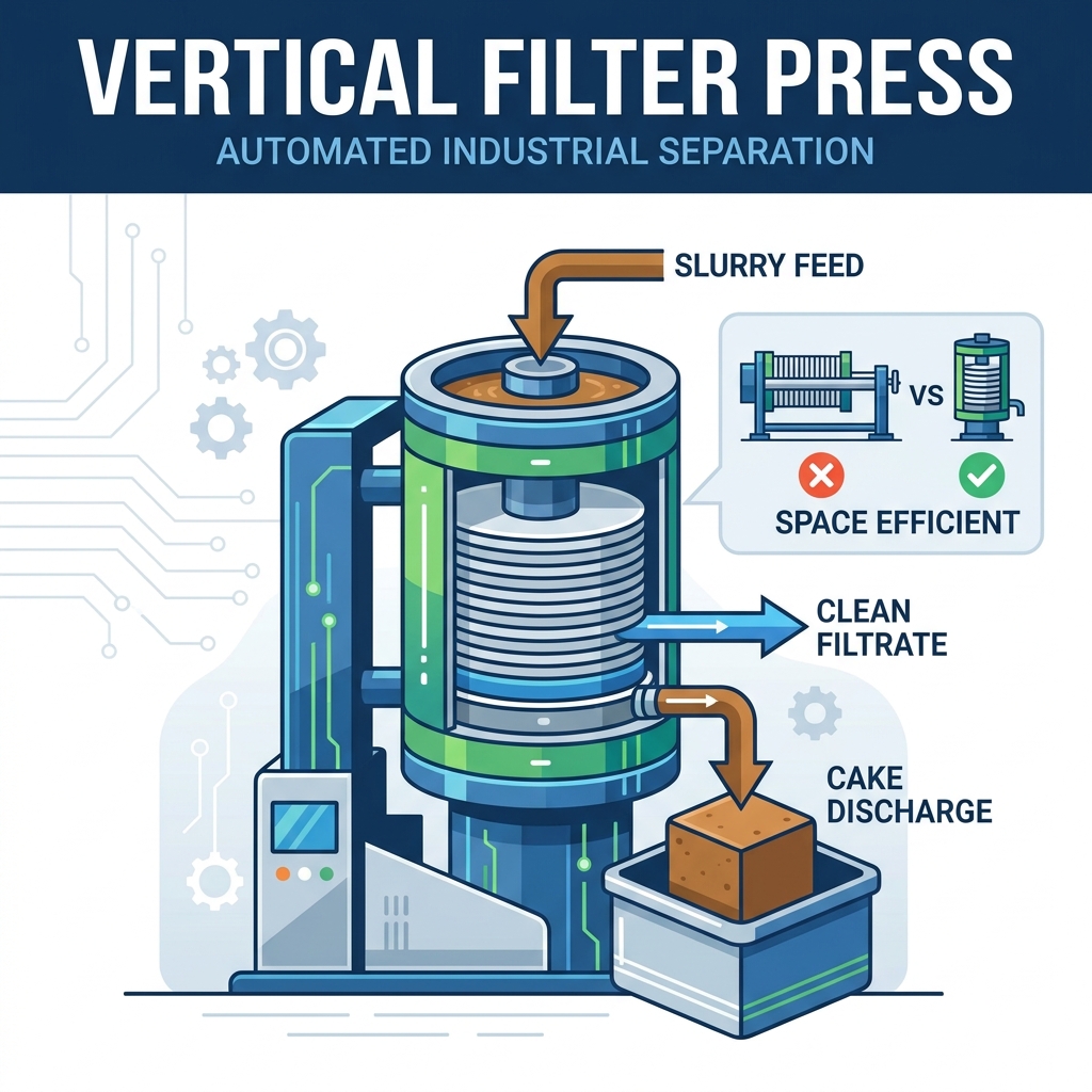 ¿Qué es un filtro prensa vertical?